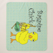 Bagpipe Chick Tekst Sherpa Deken (Voorkant)