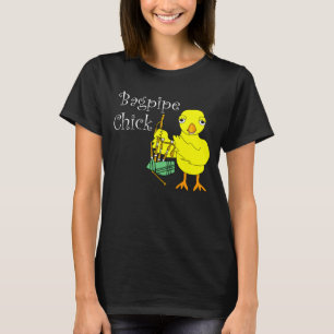 Bagpipe Chick Tekst T-shirt