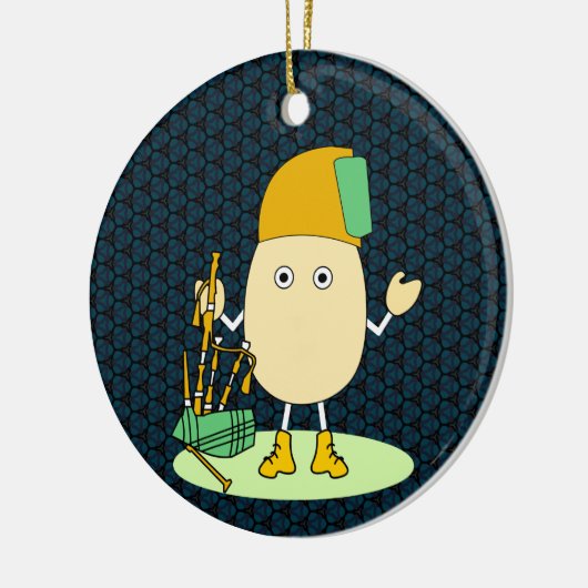 Bagpipe Egghead Keramisch Ornament (Links)