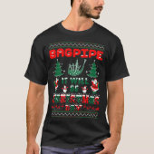 Bagpipe het wordt kerstdag Ugly Sweater T-shirt (Voorkant)