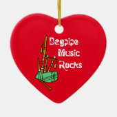 Bagpipe Music Rocks Keramisch Ornament (Voorkant)