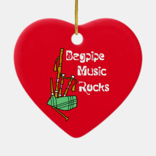 Bagpipe Music Rocks Keramisch Ornament
