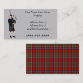 Bagpipe Musician Visitekaartje (Voorkant / Achterkant)