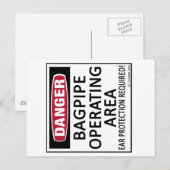 Bagpipe Operating Area Briefkaart (Voorkant / Achterkant)