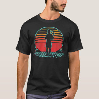 Bagpipe Player Retro  80s Style Musician T-shirt