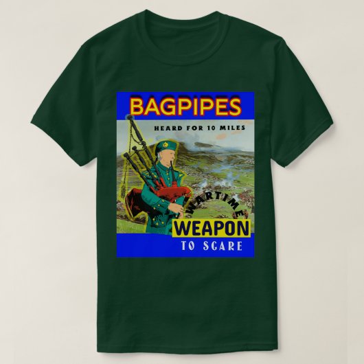 Bagpipe Weapon of War 5 T-shirt (Design voorkant)
