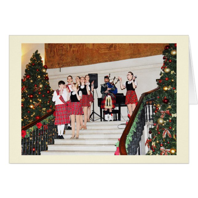 Bagpiper et animateurs (Devant horizontal)