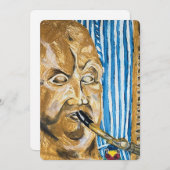 Bagpiper Feestdagenkaart (Voorkant / Achterkant)