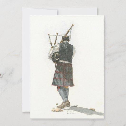 Bagpiper Flat-kaarten Kaart (Voorkant)