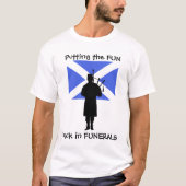 Bagpiper-Humor T-shirt (Voorkant)