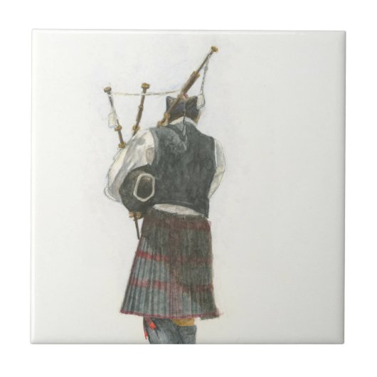 Bagpiper Tegeltje (Voorkant)