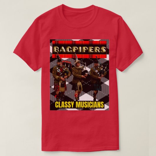 Bagpipers Classy Musicians 7 T-shirt (Design voorkant)