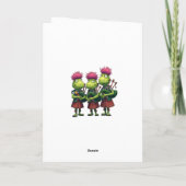 Bagpipers pour Burns Souper Carte de voeux écossai (Dos)