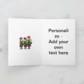 Bagpipers pour Burns Souper Carte de voeux écossai (Intérieur)