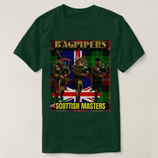 Bagpipers Scottish Masters 1 T-shirt (Design voorkant)