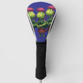 Bagpipers voor Burns Supper Scottish Thistles Golfheadcover (Voorkant)