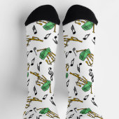 Bagpipes Music Note Pattern Sokken (Top)