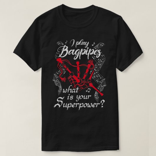 Bagpipes T-shirt (Design voorkant)