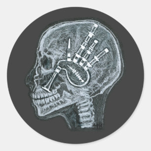 Bagpipes, voor mij, Scottish Edition Ronde Sticker