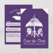 Bagtag naar Jamaica Save The Date (Voorkant / Achterkant)