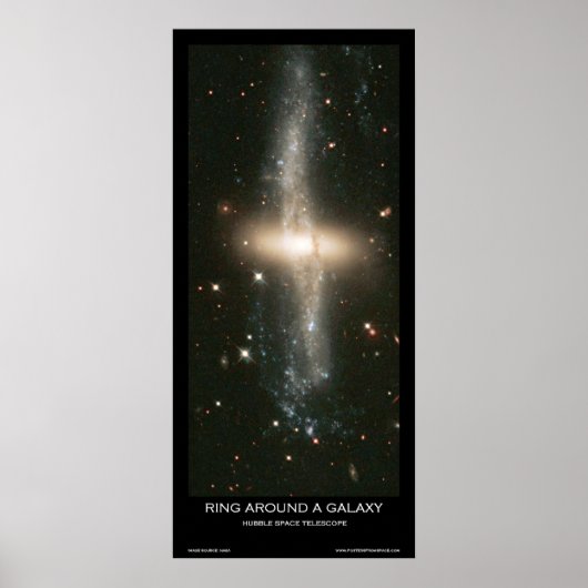 Bague Autour D'Une Galaxie - Affiches De L'Espace (Devant)