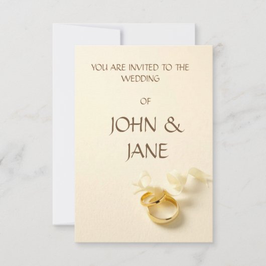 Bague avec carte à ruban (Devant)