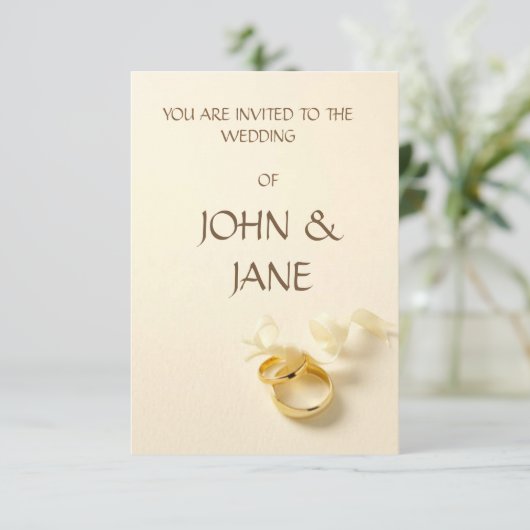 Bague avec carte à ruban (Debout devant)