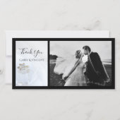 Bague carré Diamond et Merci Mariage de cristal (Devant)