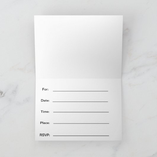 Bague customisée de ceintures Invitations (Intérieur)