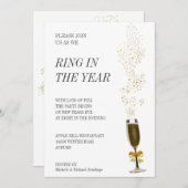 Bague dans l'année Invitation (Devant / Derrière)