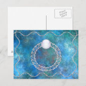 Bague de carte postale d'eau (Devant / Derrière)