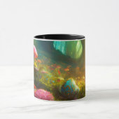 Bague de champignons sur Mug classique (Centre)