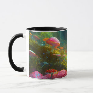 Bague de champignons sur Mug classique