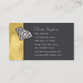 Bague de fiançailles fine de carte de visite de (Dos)