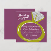 Bague de fiançailles / Save the Date (Devant / Derrière)