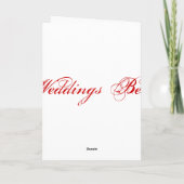 Bague de mariage  Carte J'ai dit oui en blanc (Dos)