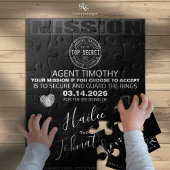 Bague de sécurité Photos cachées Puzzle Invitation