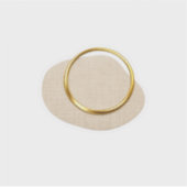 Bague en or de luxe Autocollant Texture de lin Min (Devant)