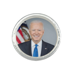Bague Le président Joe Biden Portrait de la Maison Blanc
