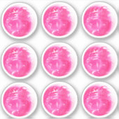 Bague Miroir rose Cute 9 Sticker Set (Devant)