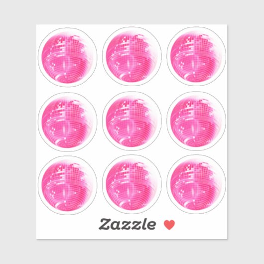 Bague Miroir rose Cute 9 Sticker Set (Feuille)