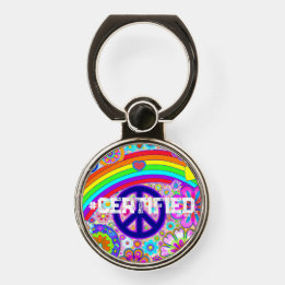 BAGUE POUR TÉLÉPHONE FIERTÉ DE LA PAIX #BOÎTE D'ANNEAU TÉLÉPHONIQUE CER