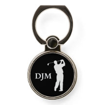 Golfeur Silhouette Monogramme