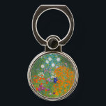 Bague Pour Téléphone Gustav Klimt - Jardin des fleurs<br><div class="desc">Jardin aux fleurs - Gustav Klimt en 1905-1907</div>