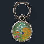 Bague Pour Téléphone Gustav Klimt - Jardin des fleurs<br><div class="desc">Jardin aux fleurs - Gustav Klimt en 1905-1907</div>