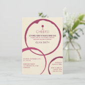 Bagues à sifflets à vin Invitations de douche nupt (Debout devant)