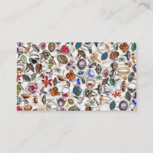 bagues cartes de visite de bijoux