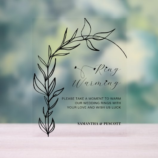 Bagues d'arc de feuillage minimes Mariage de récha (Neutre)