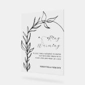 Bagues d'arc de feuillage minimes Mariage de récha (Angle)