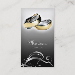 Bagues de fiançailles G noir de cartes de visite
